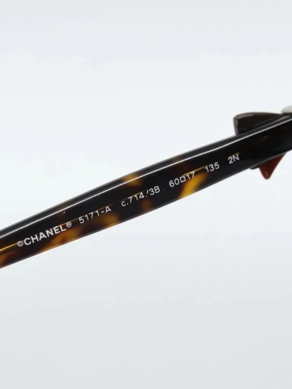 CHANEL Tortoise Pattern Sunglasses plastic Brown CC Auth 180941